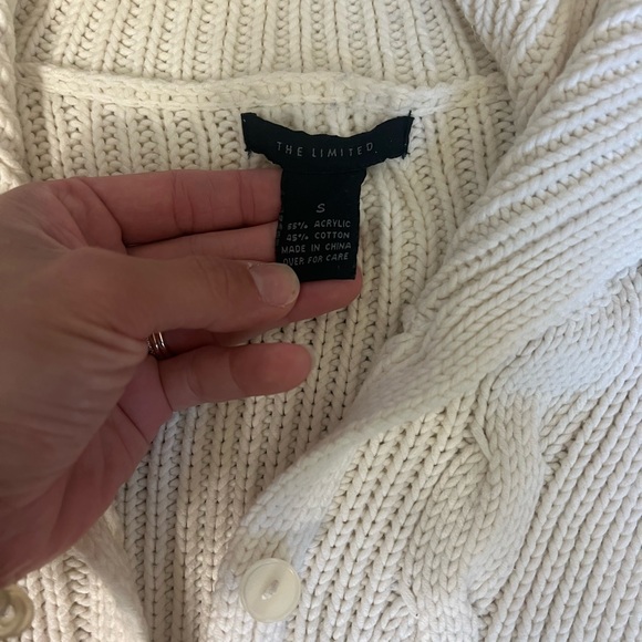 Limited cream button up cardigan - Picture 3 of 3